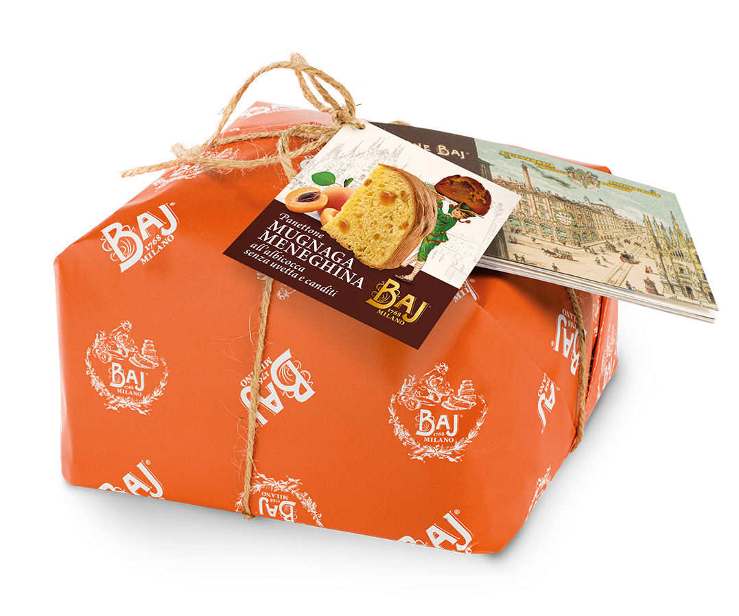 PANETTONE MUGNAGA MENEGHINA ALL’ALBICOCCA INCARTO